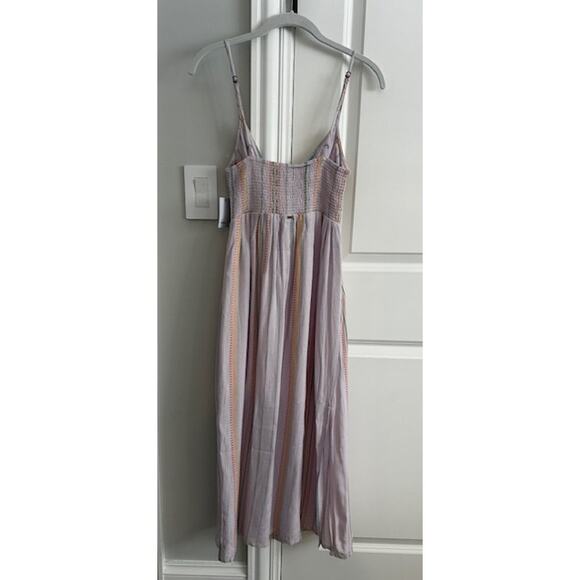 O'Neill NWT Shay A-line Midi Dress Small Lavender Stripe - Picture 7 of 12